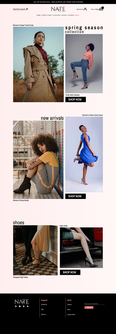 Nate Fashion design fashion logo web