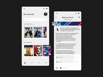 Magazine post App UI adobe xd design illustration interaction design mockup ui ui ux design ui design uiux ux uxdesign