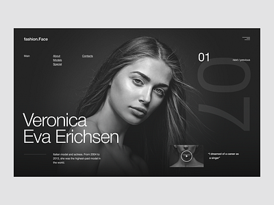 fashion.Face - Concept concept design fashion fashion design fashion site figma minimal minimalism ui ux uxui web website