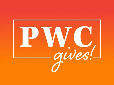 PWC Gives Branding branding design giving giving day graphic design identity logo logo design type type logo web design
