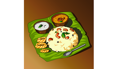 Pongal (dish) adobe adobe illustrator art artist digital digital art digital illustration dish food food illustration foodie graphic design illustration illustration art illustrator india rice tasty yummy yummy menu