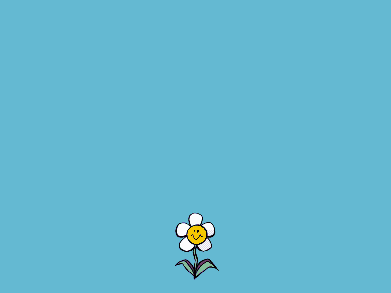 Flower Power! animation character design flower gif illustration loop