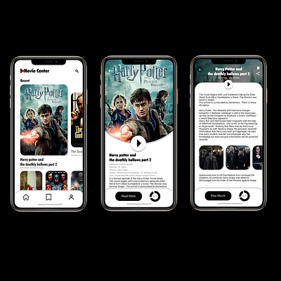 Movie app design adobe photoshop app design figma ui uidesign