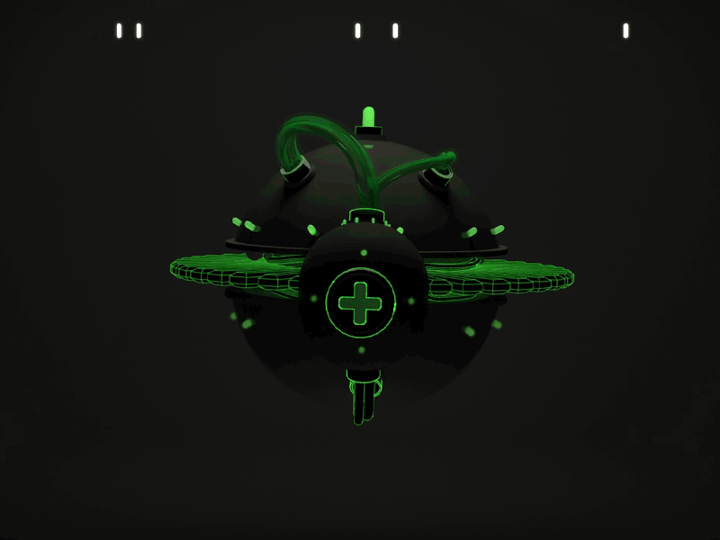 Health Drone 3d 3d animation animation blade runner cinema 4d cinema4d drone medicine motion