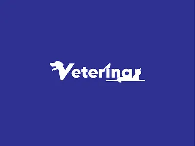 Veterinary Logo branding calligraphy graphic handlettering icon illustration lettering logo typography vector