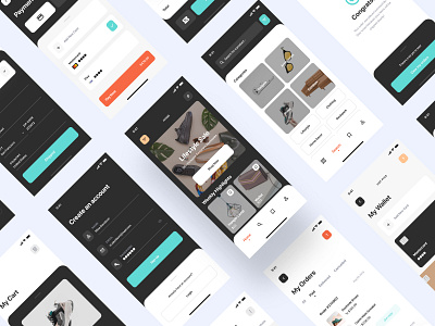 Storefront UI Kit app branding design figma figmadesign flat minimal splash screen typography ui ux vector