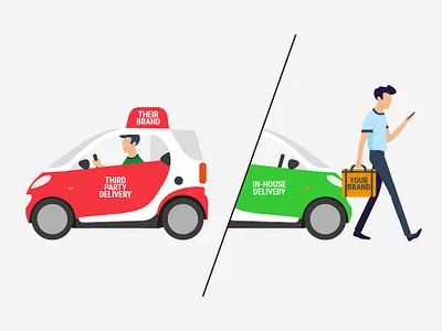 Illustrations for the website car character characterdesign delivery delivery service illustration vector vector illustration
