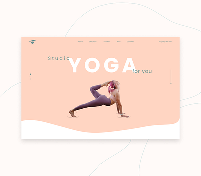 Yoga for you | Landing page design landing page minimalism ui ux website yoga