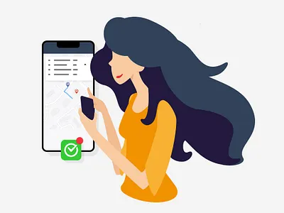 Illustrations for the website app character character design delivery service food illustration order food vector illustration