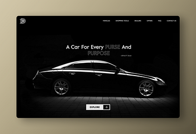 Daily UI 003 Landing Page car daily ui design figma landing page ui