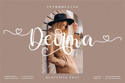 Deirma - Beautiful Script Font app branding design icon illustration logo minimal typography ui ux vector web