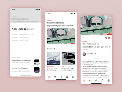 News App app article articles concept design mobile news news app news app ui newsfeed search search bar ui ux uxui