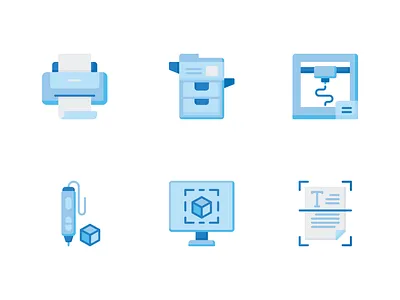 Printing Icon 3d pen 3d printing flat icon icon icon line icon outline icon set illustration photocopy print icon printer icon printing icon