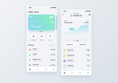 Bank app concept bank bank app bank card bank ui banking banking app bankingapp concept wallet wallet app wallet ui