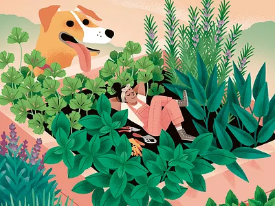 Revista Salvaje Minihuerto editorial editorial illustration illustration