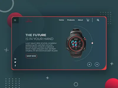 Watch Shop Website UI Design Concept landing page design ui ui design uidesign watch website concept website design