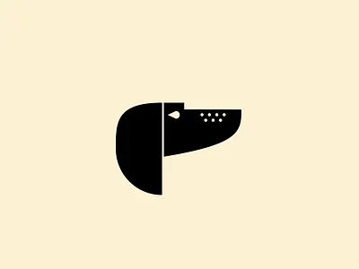 The Hound's Inn Symbol black brand design branding dark dog dog logo dog symbol hound hound logo logo minimal minimalist minimalist logo symbol