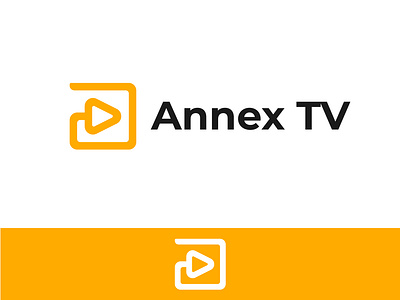 Annex TV Logo Design a letter branding brandmark broadcast content production design entertainment identitydesign live logo logo design logo mark media play play button vector video video logo