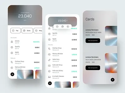 Bank App 2021 2021 2021 trend app bank bank app card dashboard design dribbble ios metallic minimal trend ui ux