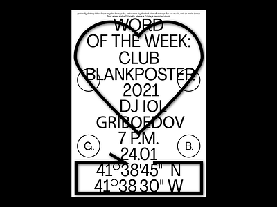 CLUB club graphic design m210297 minimal poster art poster design typography