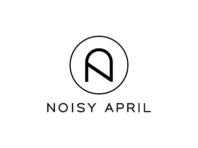 Noisy April Coffee shop artistic branding coffee design folkart folklore illustration logo logo design minimal