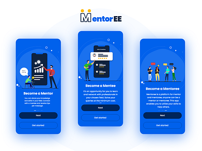 Mentoree-mobile app design app app design app modern design app ui consultancy consultant consulting design illustration mentor mentoring mentors mentorship minimal onboarding onboarding illustration onboarding screen onboarding ui ui ux