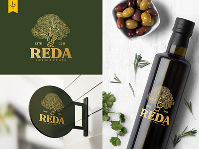 Logo design for American company "REDA" brand brand design brand identity branding branding agency branding design dribbble food and drink identity identity branding identity design identity designer identitydesign logo logo design logodesign logos logotype olive oil tree logo