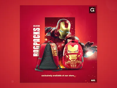 Instagram / Social Media Post banner ad branding design graphicdesign instagram instagram banner instagram post iron man ironman ironmanbag marvel marvelcomics social media post superhero
