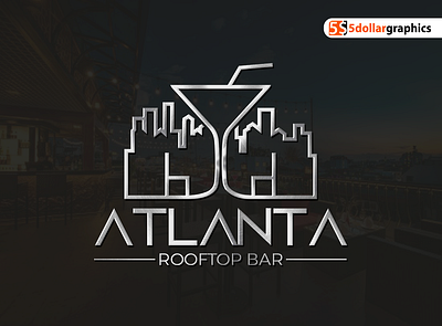 RoofTop Bar Logo branding design logo