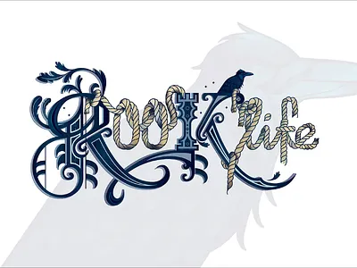 Rooklife Lettering graphic design illustration typogaphy
