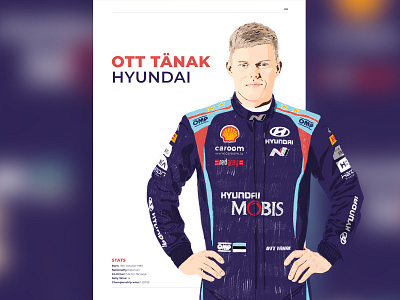 Ott Tänak - Personal work adobe art automotive cars collection design digital graphic graphic design illustration photoshop poster procreate rally series wrc