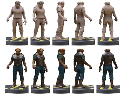Billy 3d character art characterdesign