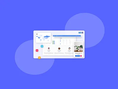MDBootstrap UI Kit landing page material design mdbootstrap ui design ui kit web design