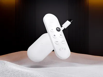 Google Chromecast 3D Render 3d 3d art blender blender3d branding button chromecast design google graphic design illustration vector web