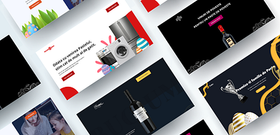 Landing page design - Easter sales design easter flat landing page minimal ui ux website