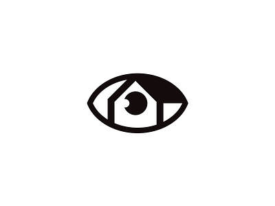 Home search brand branding creative design elegant eye find home house logo logotype look minimalism modern monochrome realestate sale search simple unused