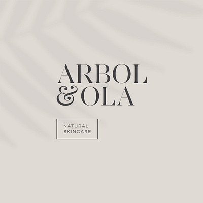 Arbol & Ola Brand Identity brand brand identity branding design logo minimal organic skincare