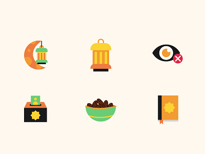 Ramadan Icons 🌙 dates drawings fasting helal icon design icon set illustration illustration art illustrator islam islamic quran ramadan ramadan kareem ramadan mubarak vector