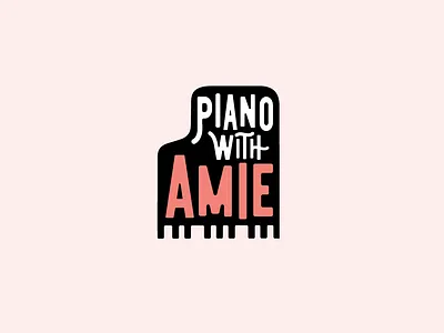Piano brand identity branding calligraphy classes design education handlettering illustration lettering logo logo design piano piano keys type typography