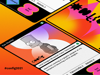 Config 2021 Name Card config2021 designevent figma figmadesign figmaevent friendsoffigma