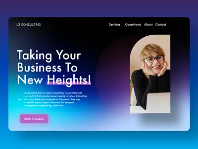 Consulting Firm aurora aurora background branding business business site consulting consulting firm consulting website design firm hero section typography ui ui trends uiux uiuxdesign ux ux design ux trends web design trends