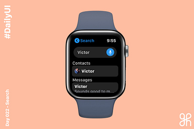 Daily UI challenge day 22 - Search dailyui dailyuichallenge search watchos