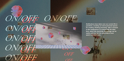 Calm The Noise (during (In A Pandemic)) art blender blender3d blender3dart design event graphic ui webdesign website