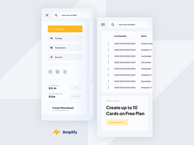 Amplify Banking App Mobile Design app banking banking app mobile ui ui