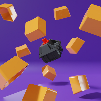 Switch Red 3d 3d art blender blender3d design illustration minimal typography vector