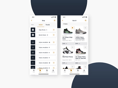 Sneaker Flash Sale: Shop design e commerce design ecommerce design mobile app design product design shoes sneakers ui ux