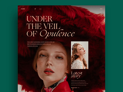 “Luxury mag > vertical flow” animation concept exploration interaction interface motion principle ui ux web