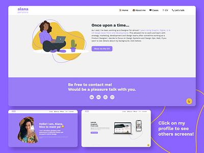 Alana Pamplona Portfolio page portfolio portfolio page ui ui ux ui design ux webflow