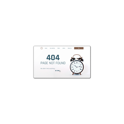 Lost time design ui web