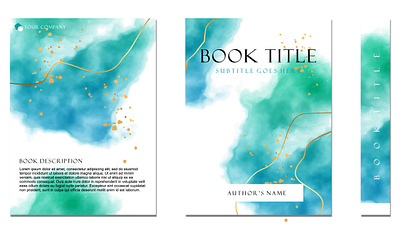 book cover watercolor background